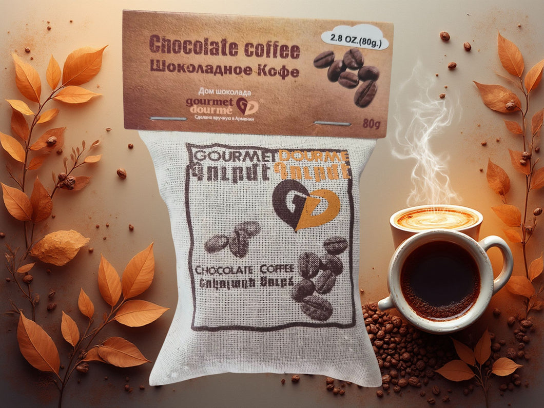 Bag of Chocolate Coffee Beans