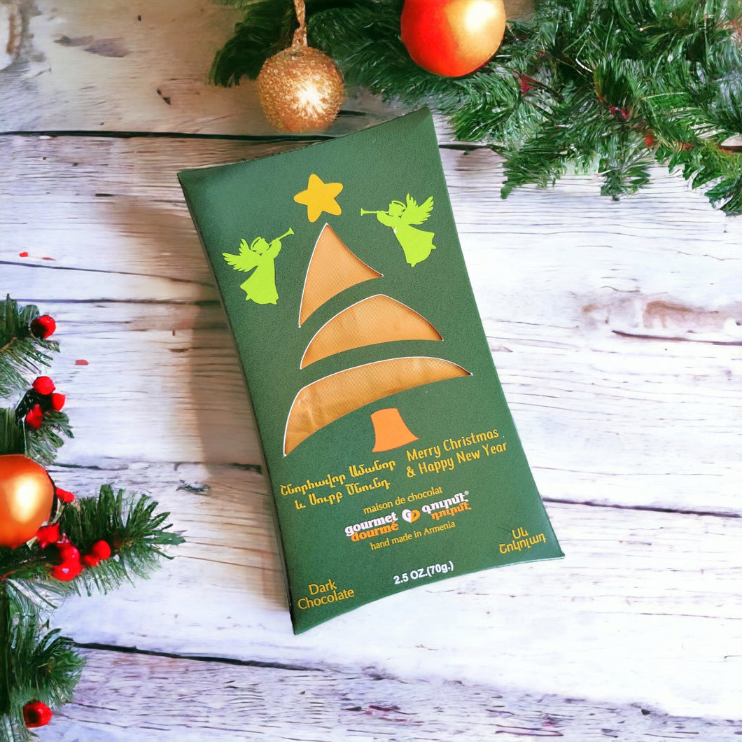 Christmas Tree Dark Chocolate Bar