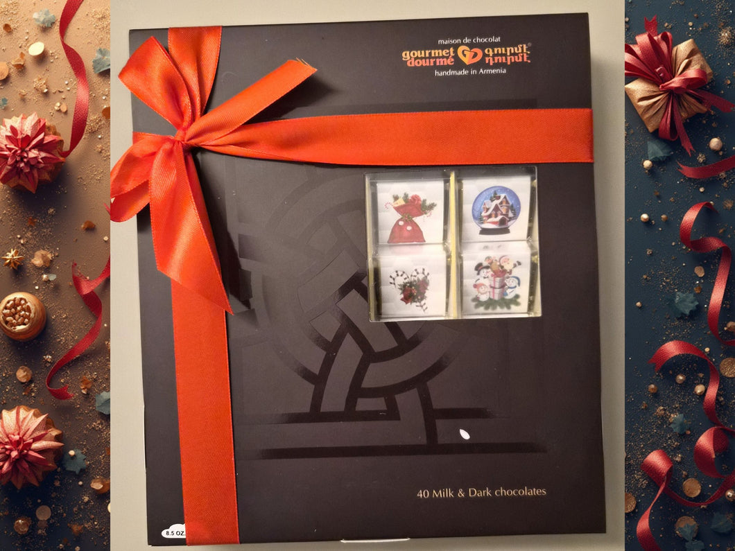 Elegant Christmas Chocolate Box