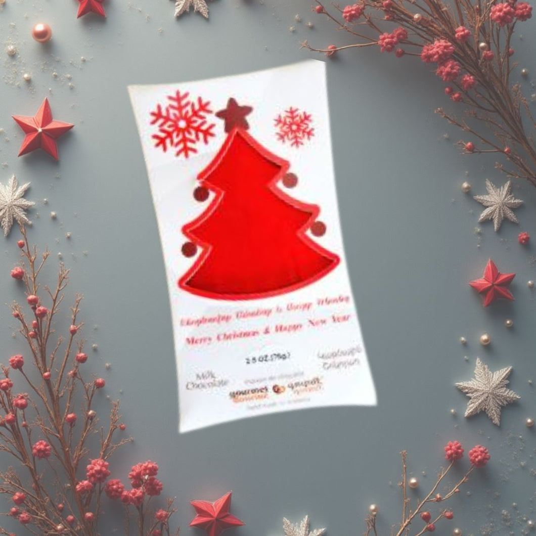 Christmas Tree Milk Chocolate Bar