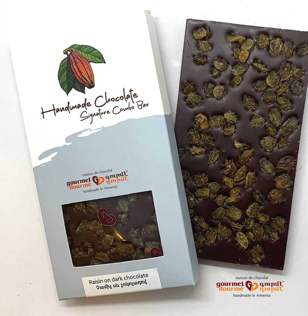 SALE - Kombino Raisins - Dark Chocolate Bar